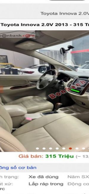 Xe Toyota Innova 2.0V